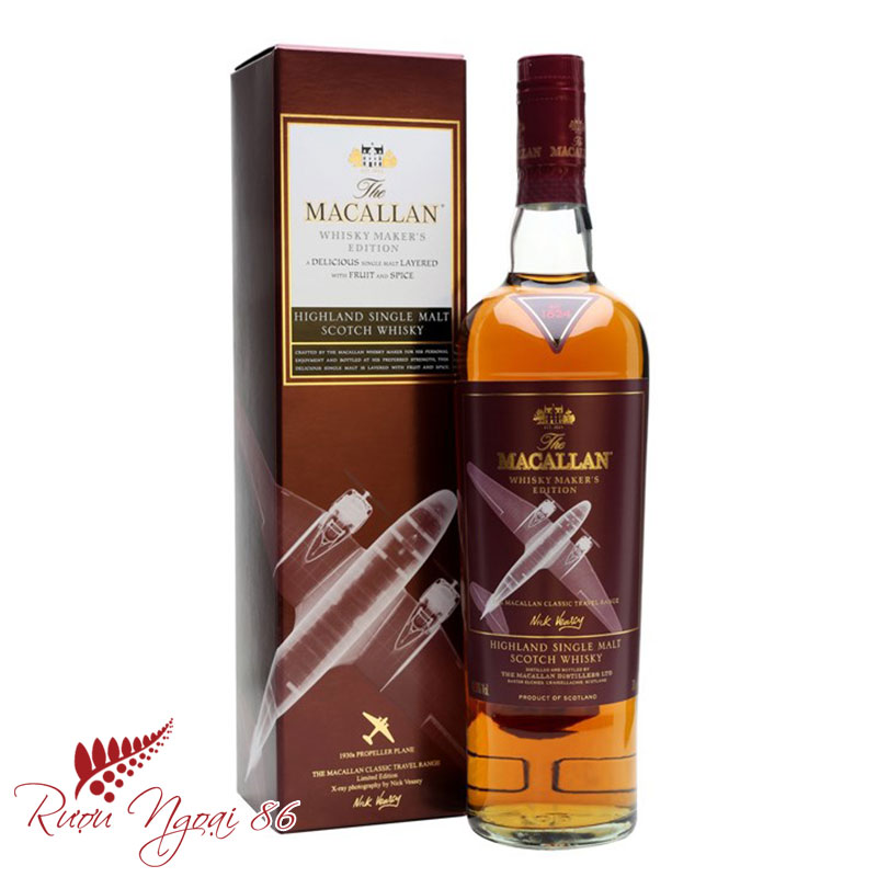 Rượu Macallan Whisky Maker's Edition 1930S Máy Bay